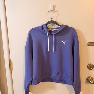 Puma Lavender Pullover Hoodie with White Logo